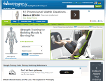 Tablet Screenshot of bodytrainer.tv